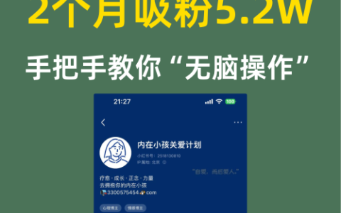 2个月吸粉5.2W手把手教你“无脑操作”